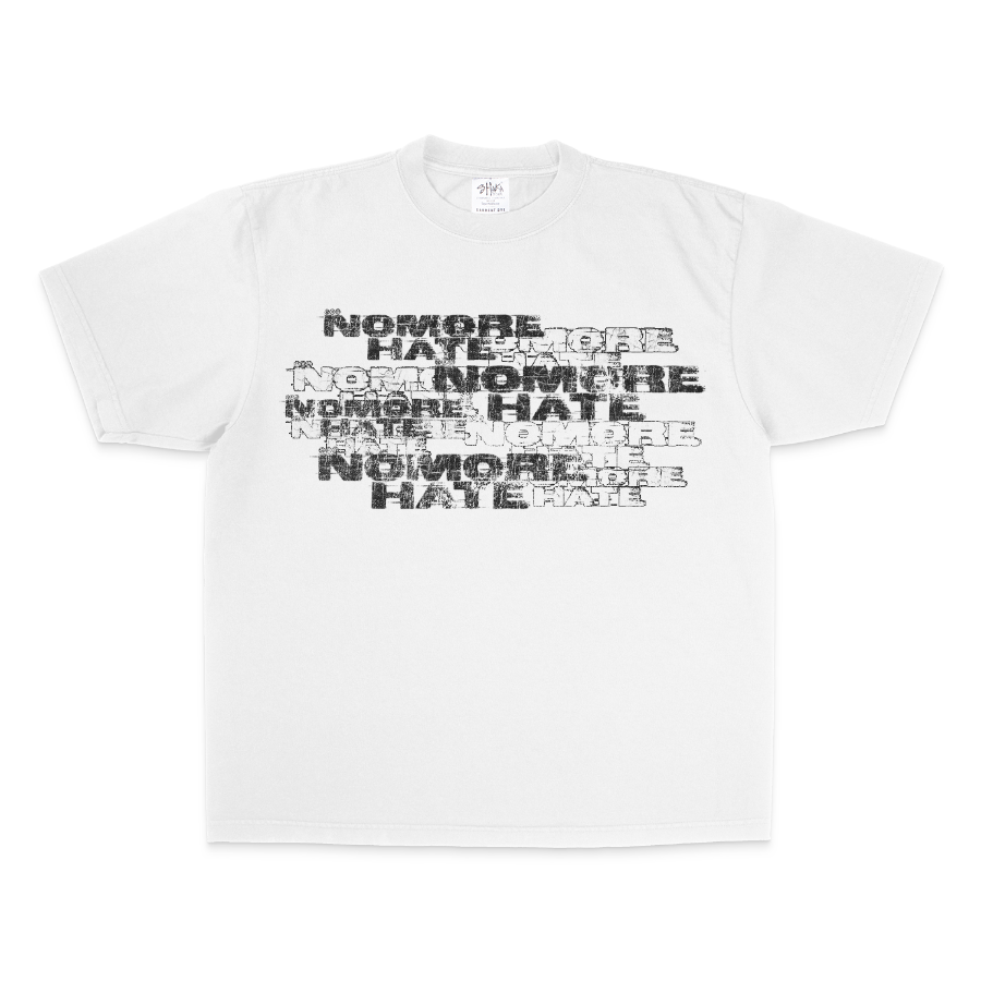 NOMOREHATE White Statement Tee
