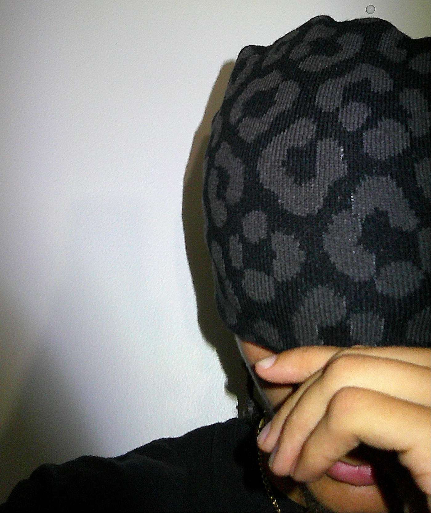 Reversible Cheetah Print Beanie