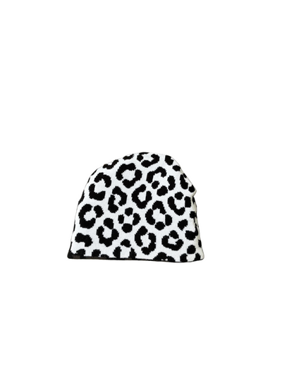 Reversible Cheetah Print Beanie